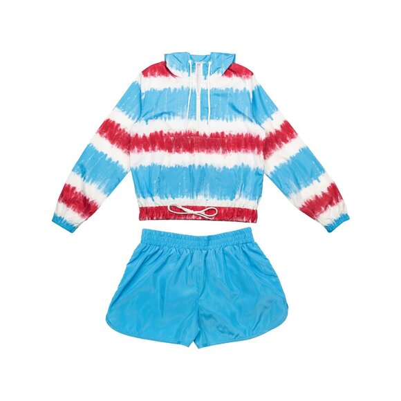Beautiful Giant Jackets & Blazers - Women Lightweight Windbreaker Suit Outdoor Hiking Hooded Jacket with Liner Size